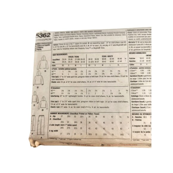 Simplicity 4803 & 5362 Easy-To-Sew Adult & Child Patterns XS-XXXL Craft Set - Picture 9 of 12